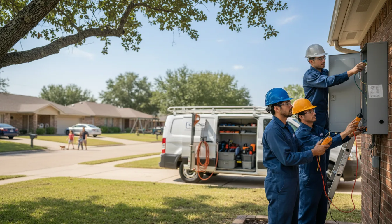 Certified electrician providing emergency electrical services in Reeves, LA